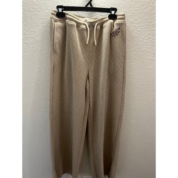 Honor The Gift Textured Joggers Stone Beige Luxury Streetwear S jacquard - Picture 4 of 7